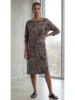 BITTE KAI RAND Abstract Artsy Shift Dress XL Lagenlook Boho Avant Garde